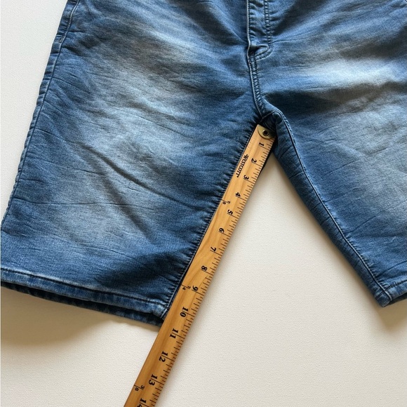 Vintage Genes Black Jeans Men's Size 32x11 Slim Straight Blue Shorts‎ (B5) - Picture 3 of 7